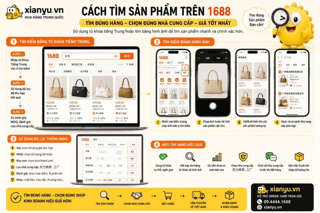 cách tìm sản phẩm trên 1688