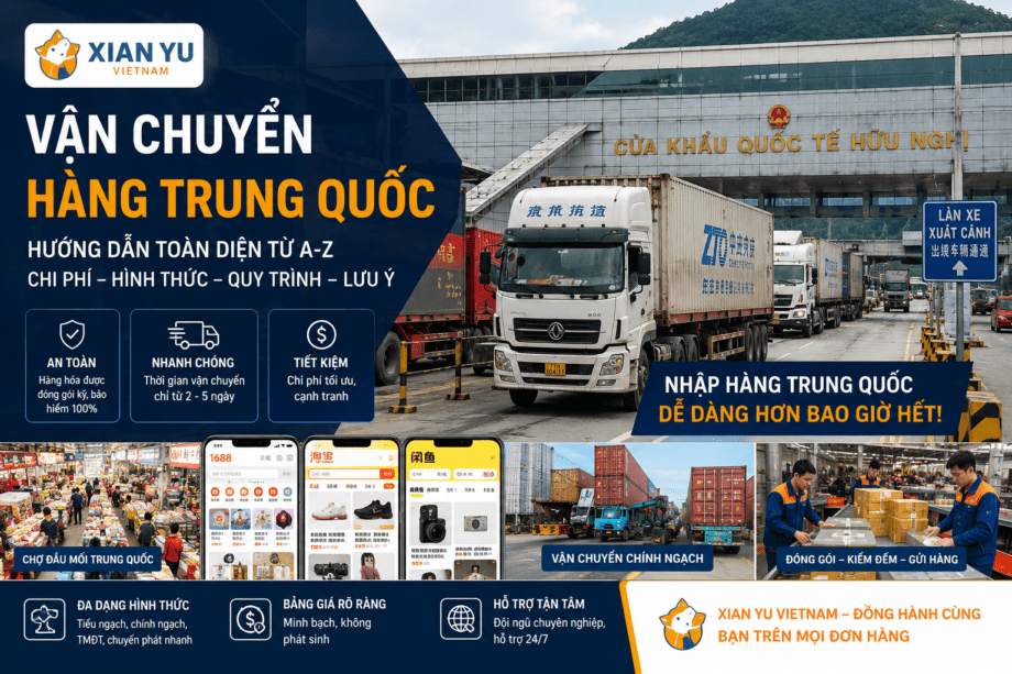 hướng dẫn vận chuyển hàng Trung Quốc về Việt Nam