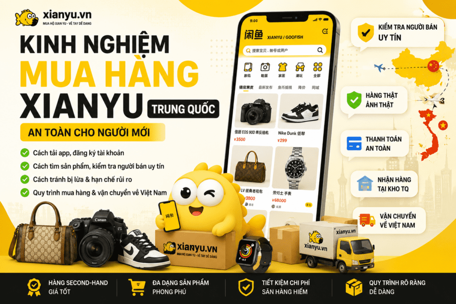 kinh nghiệm mua hàng xianyu