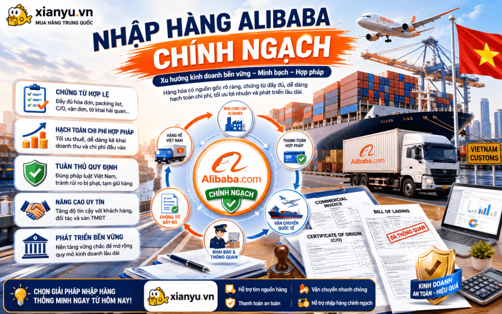 nhập hàng alibaba chính ngạch